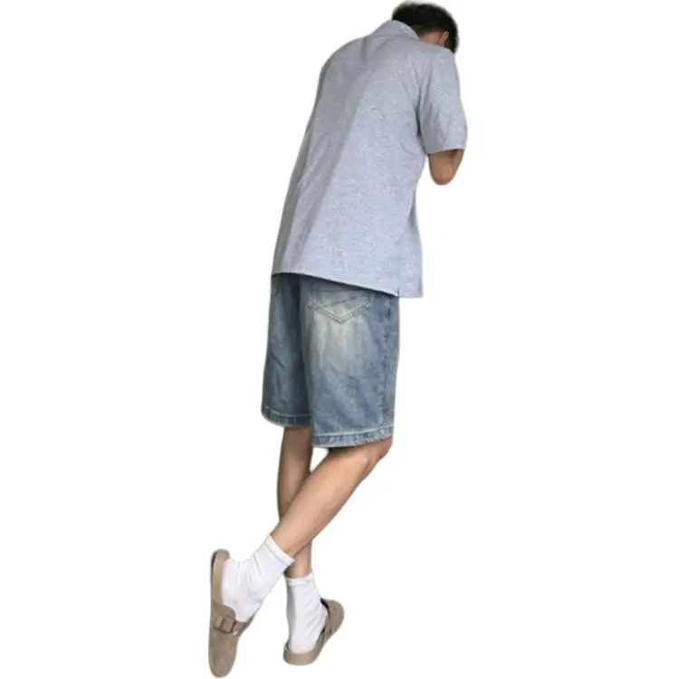CORNILOT Denim Shorts Unisex Blue-5