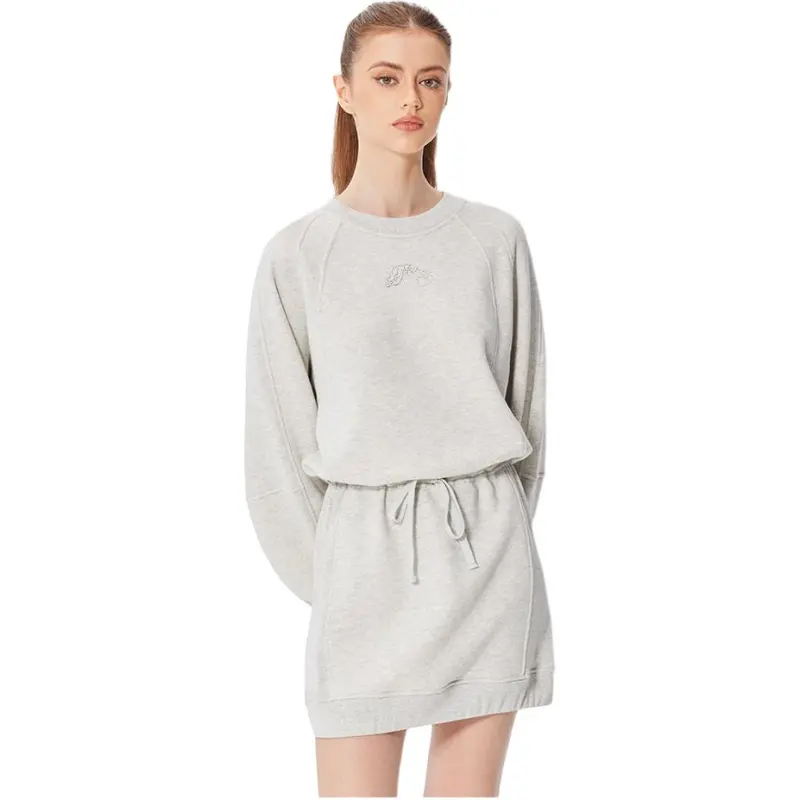 Ed Hardy SS25 Long Sleeved Dresses Women's Light Smoke Gray-4