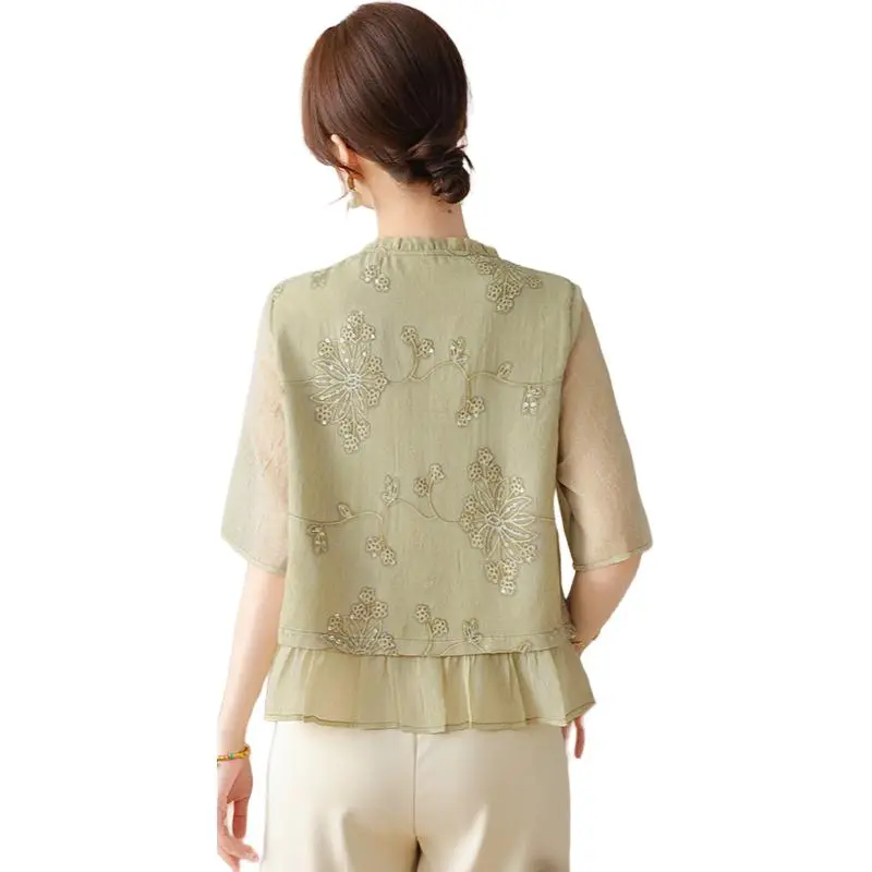 PIERRE CARDIN Chiffon Shirt Women's-3