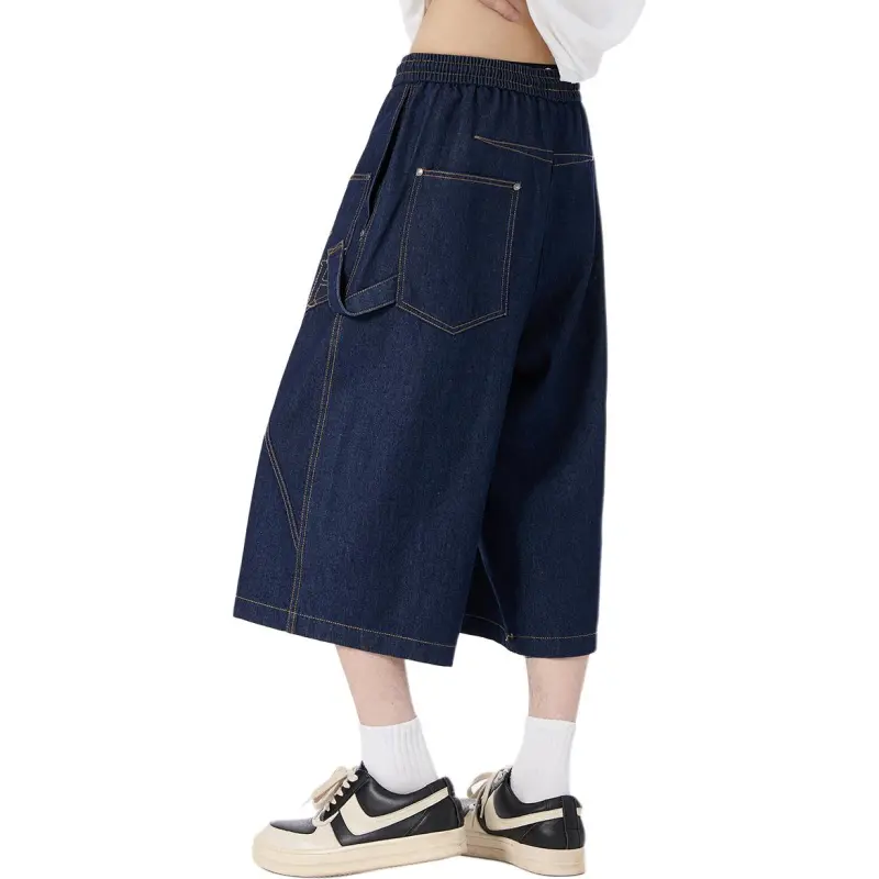 R.super Denim Shorts Unisex-11