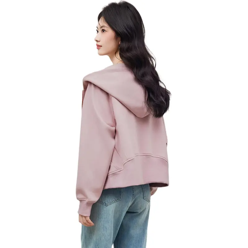 XINFEIYU Sweatshirt Women's Pink-0