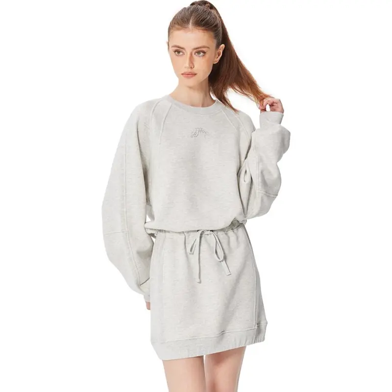 Ed Hardy SS25 Long Sleeved Dresses Women's Light Smoke Gray-3