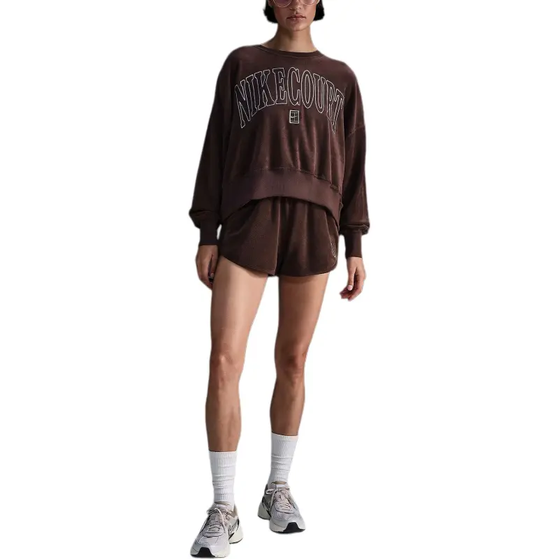 NikeCourt Heritage Women's Over-Oversized Crew-Neck Graphic Tennis Sweatshirt-1