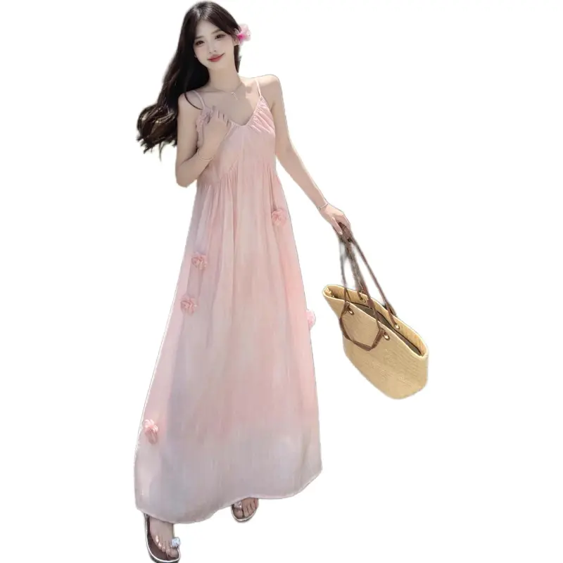 Dior Beauty Slip Dresses Women's Pink-4