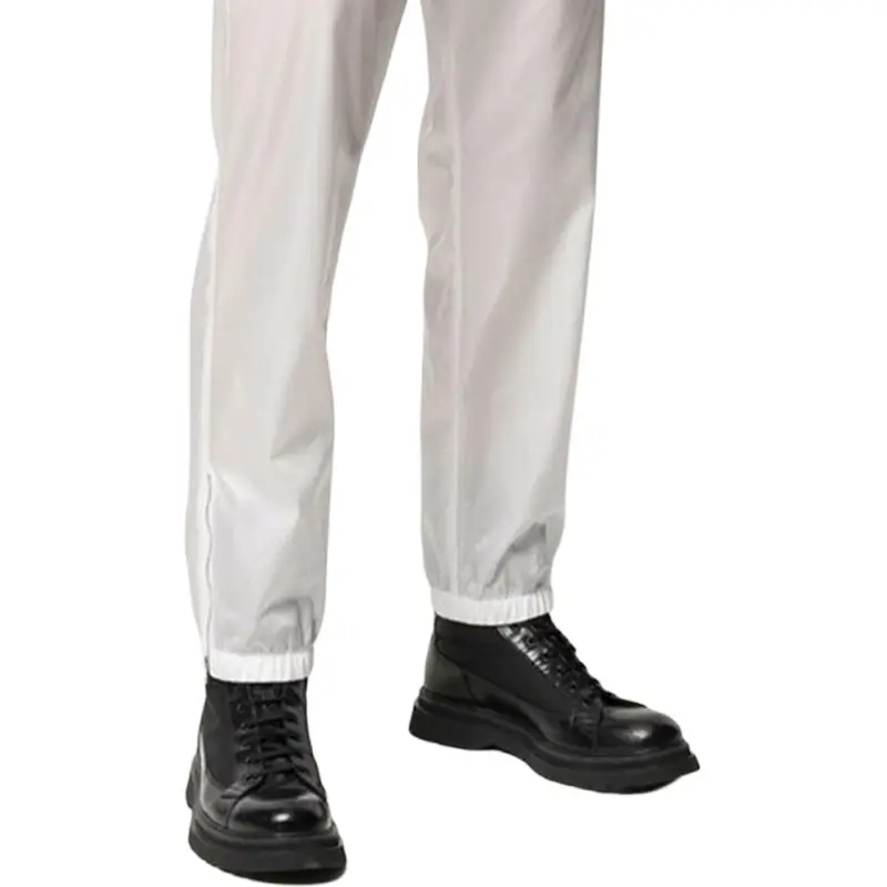 PRADA Knitted Sports Pants Men's White-5