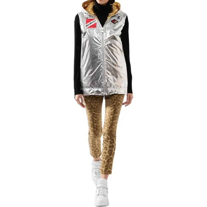Burberry Down Jacket Women's Silver-1