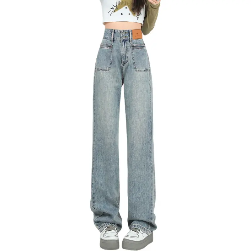 Weixi Jeans Women's Vintage Green-13