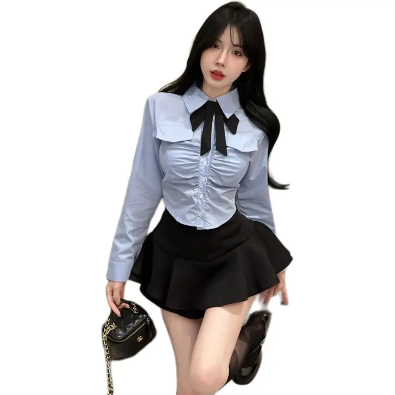 Mu Xiao Xin Two Piece Skirt Sets Women's-1