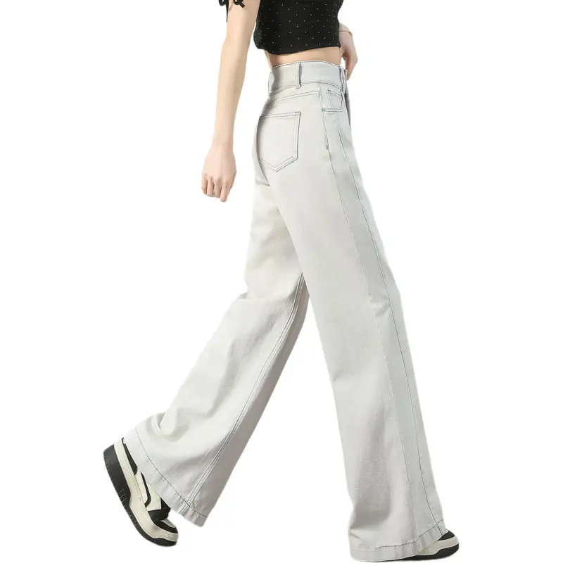 Weixi Jeans Women's Cream Apricot-3