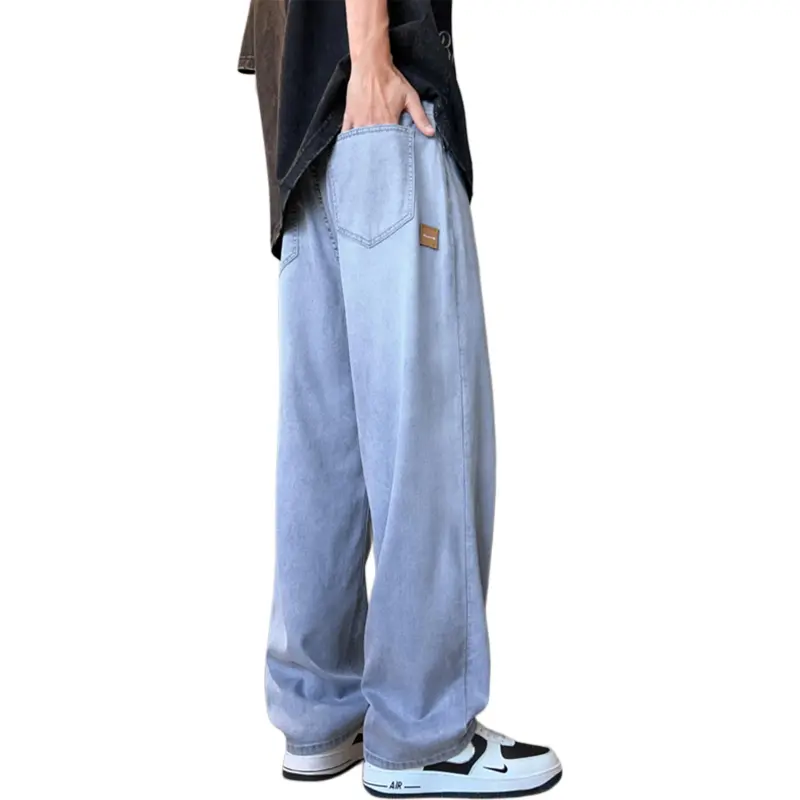 ZWWWZ Jeans Unisex Light Blue-1