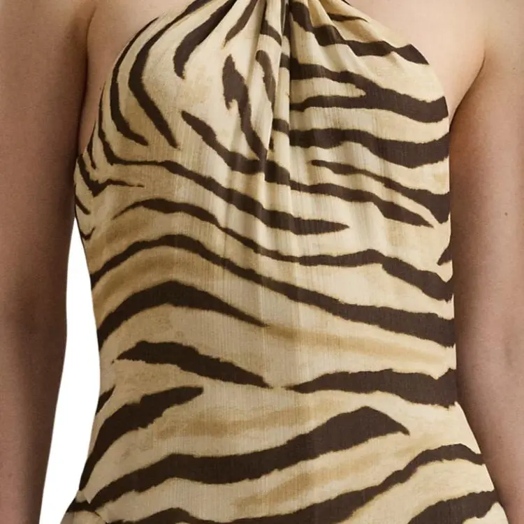 Ralph Lauren Slip Dress Women's Brown-4