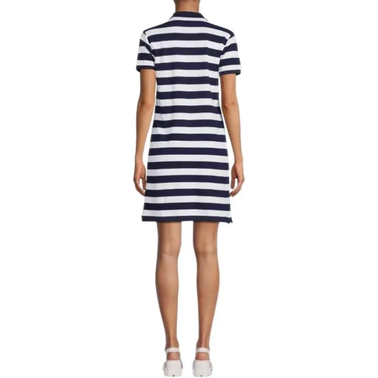 Polo Ralph Lauren SS25 Short Sleeved Dress Women's Navy Blue-2