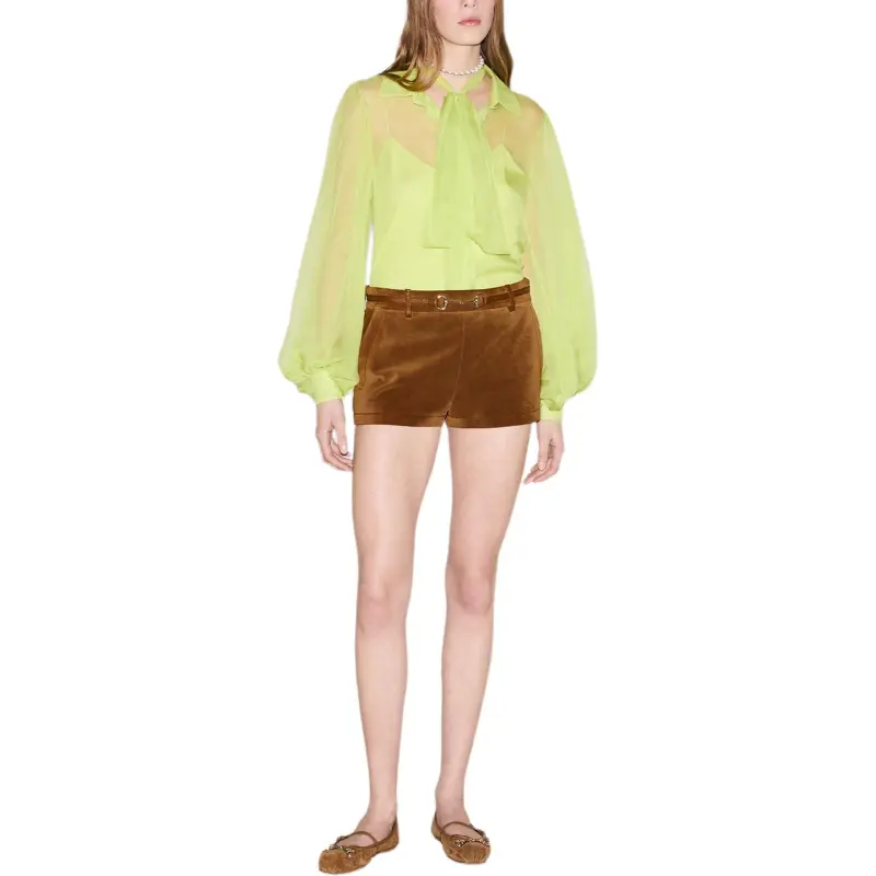 GUCCI SS25 Casual Shorts Women's Brown-1