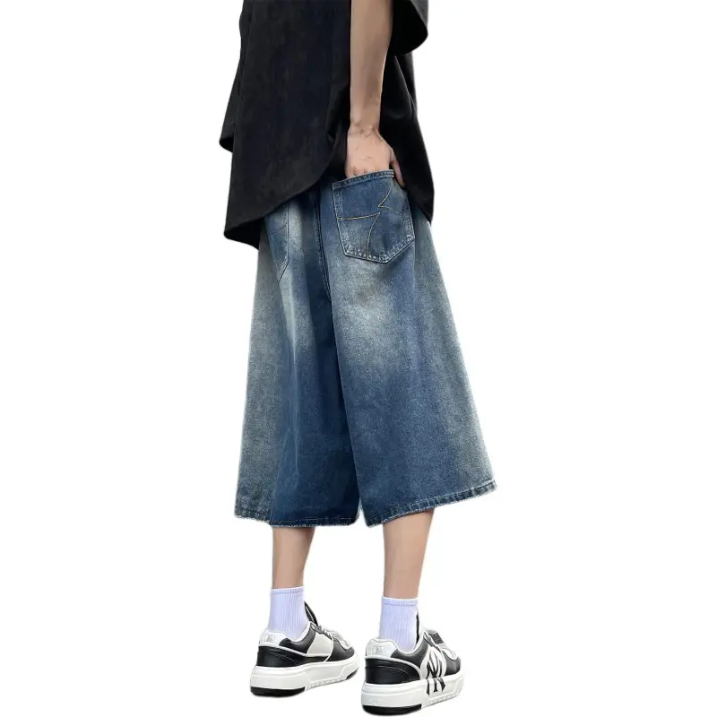 GROGNAK Denim Shorts Unisex Blue-1