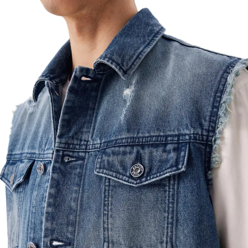 Hush Puppies Vest Men's Medium Blue-2