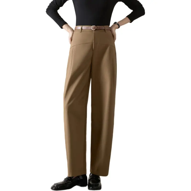 Mo Han Yi Mei Casual Pants Women's Khaki-4