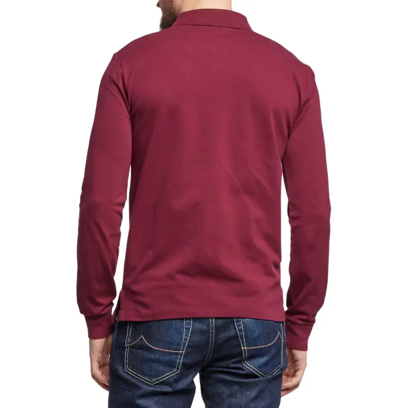 Polo Ralph Lauren SS24 Polo Shirt Men's Burgundy-1