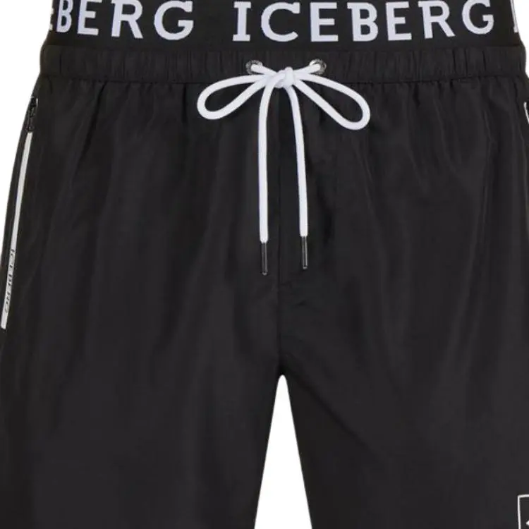 Iceberg Swimming Shorts Men's Black-5