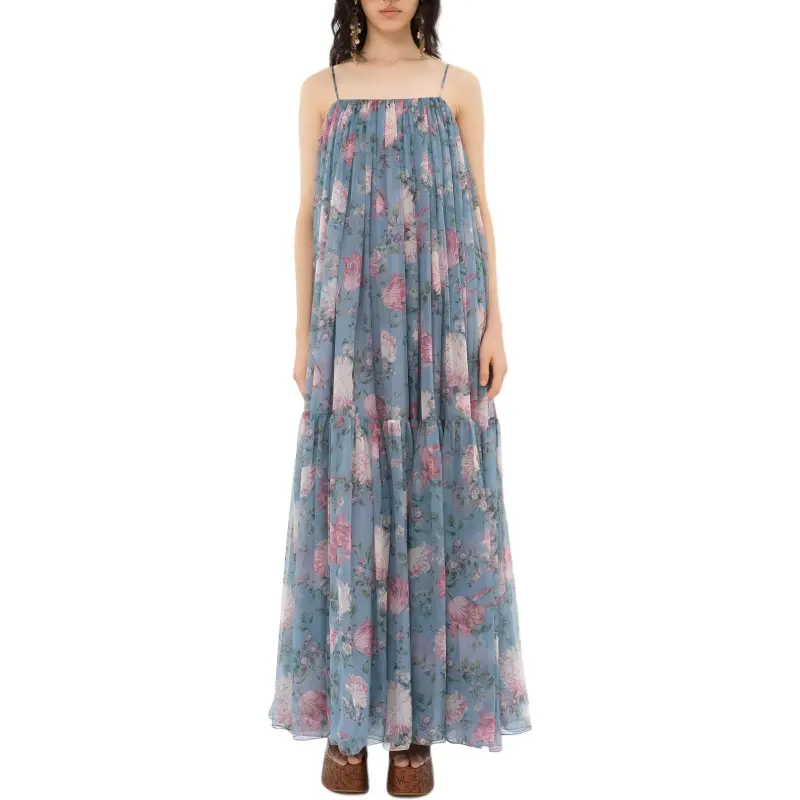 Chloé Sleeveless Silk Maxi Dress-1