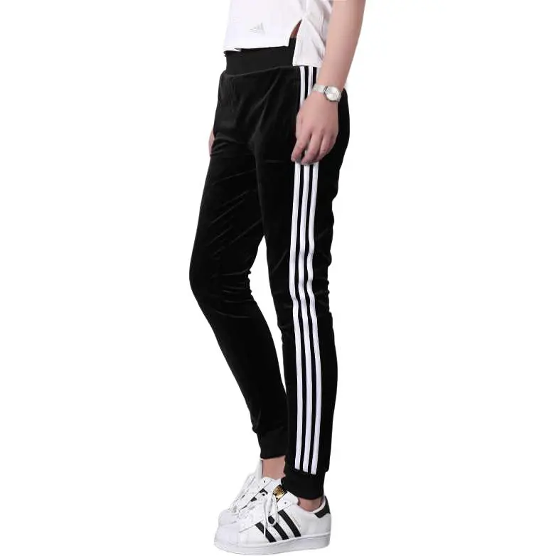 Adidas Neo Knitted Sports Pants Women's Black-2