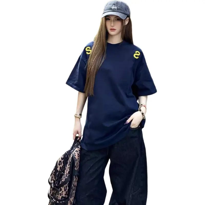 Trendy Versatile 100% Cotton American Independent Brand T Shirt Unisex-12