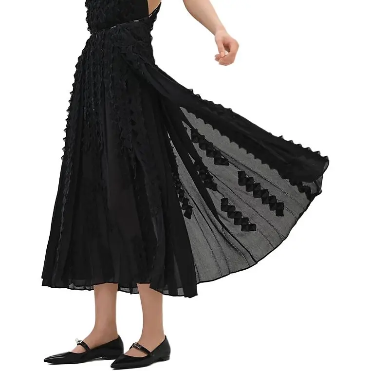 HERMES Slip Dress Women's Black-1