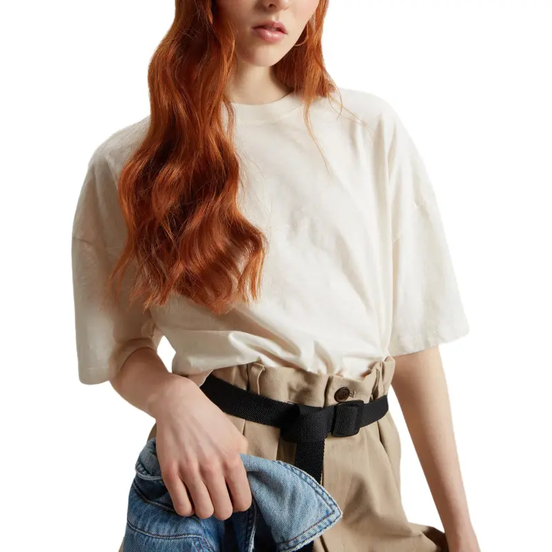 WOOLRICH T Shirts Women's Beige-3