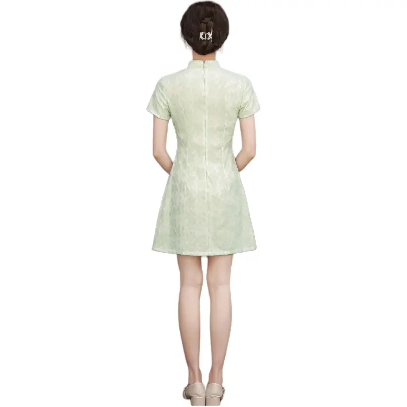 Mu Xiao Xin Short Sleeved Dress Women's-0