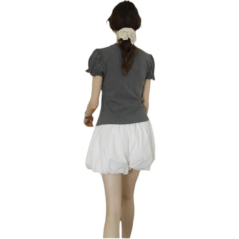 Mu Xiao Xin Set in Sleeve T Shirt Women's-7