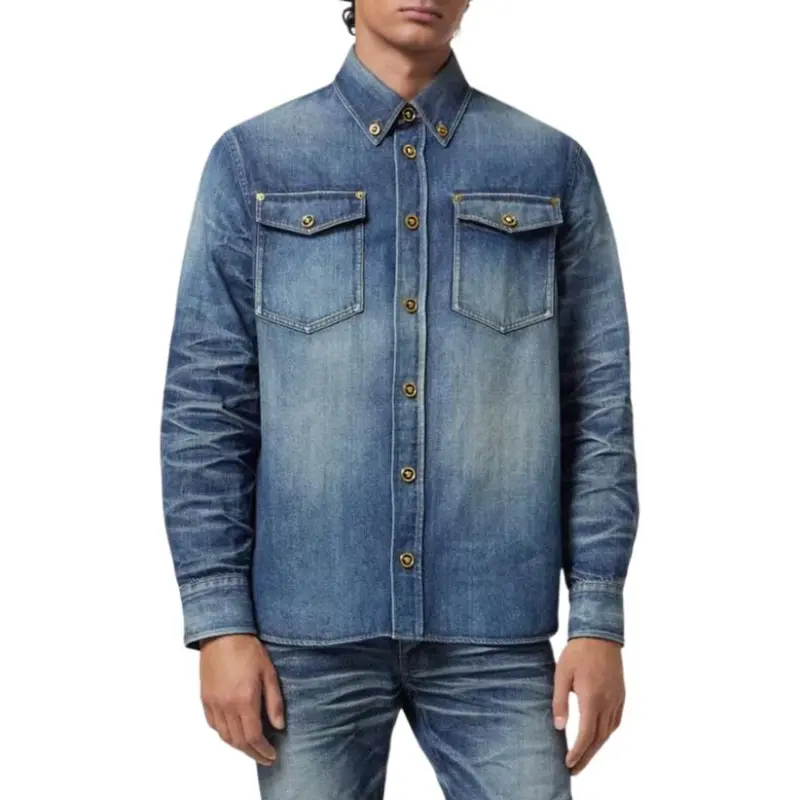 VERSACE Japanese denim Overshirt-1
