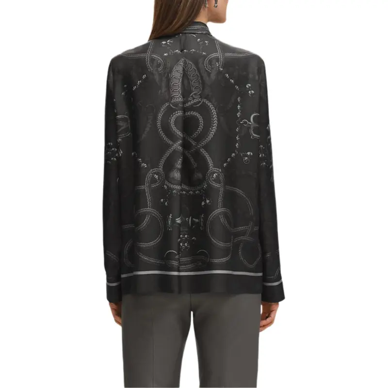 HERMES Shirt Women's Charcoal Gray-2