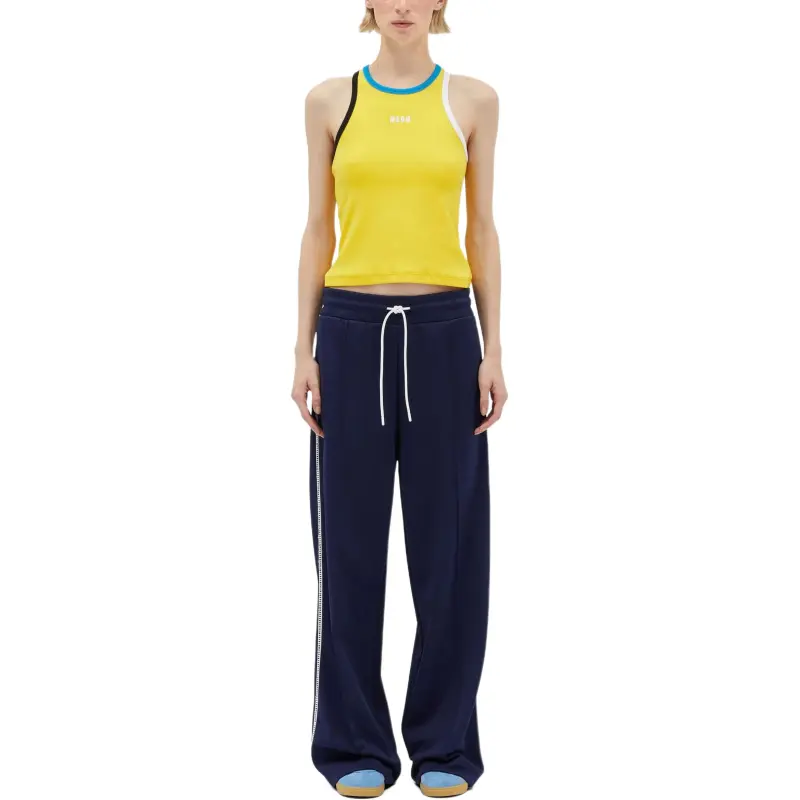 MSGM Crochet trim Track Trousers-1