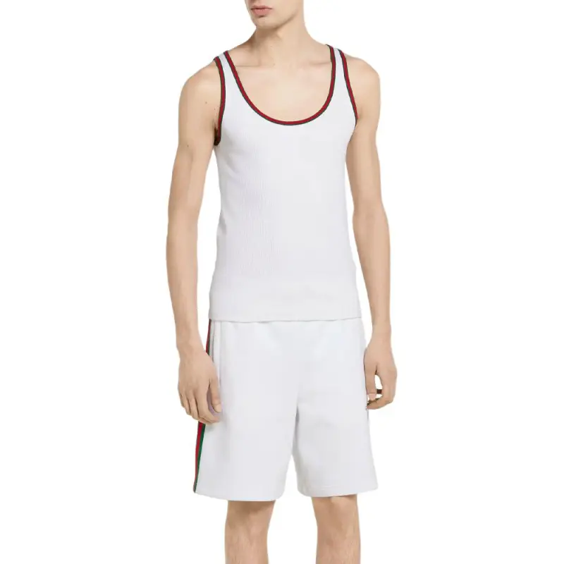 GUCCI Tank Tops Men White-1