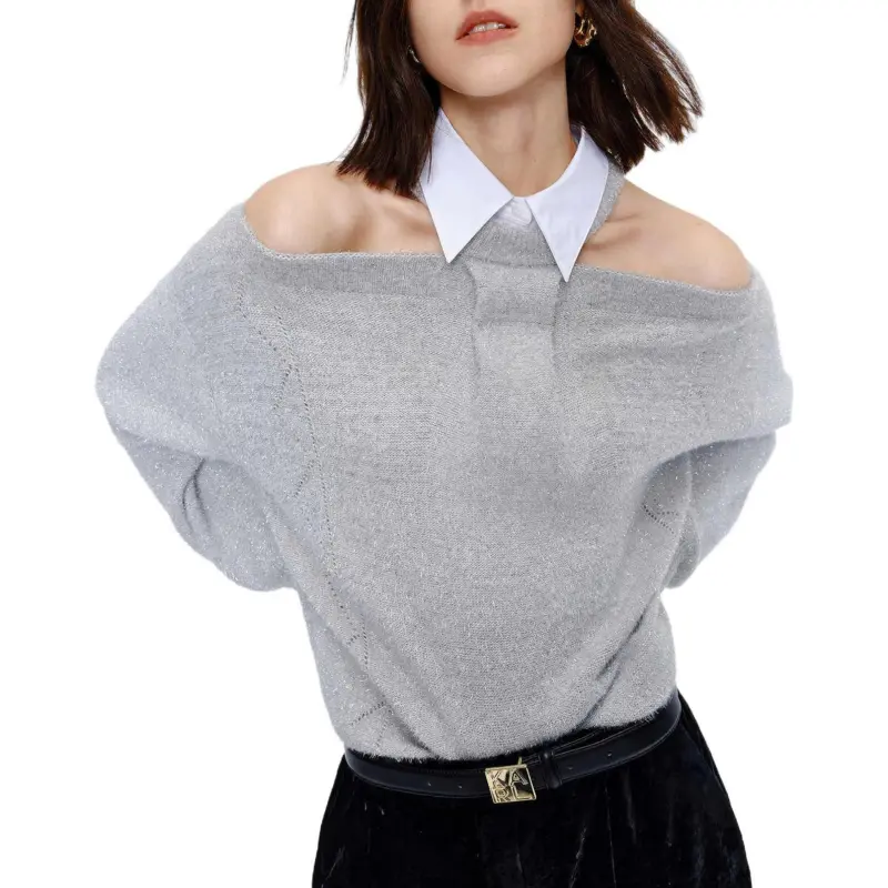 KARL LAGERFELD SS25 Knitwear Women's Gray-2
