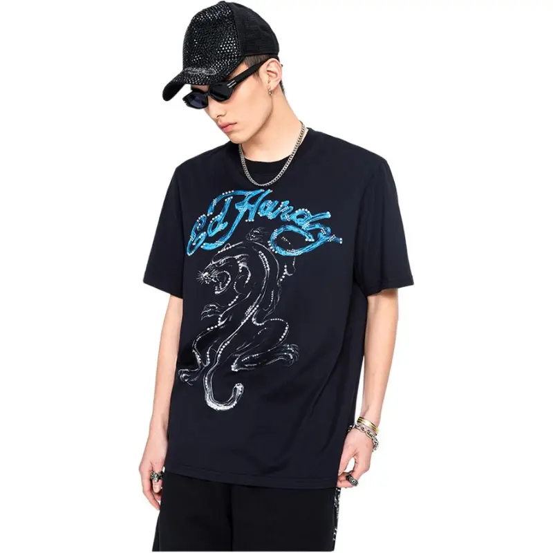 Ed Hardy T Shirts Men Black-4