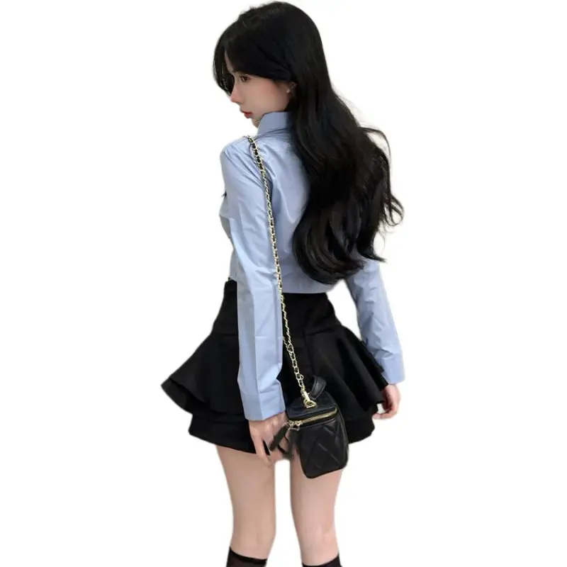 Mu Xiao Xin Two Piece Skirt Sets Women's-4