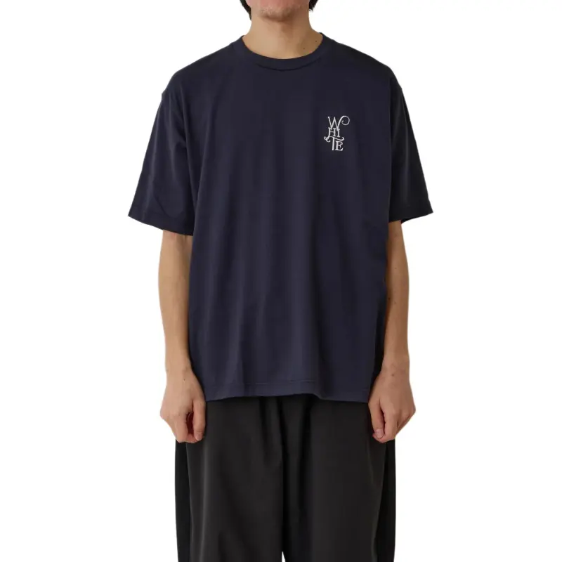 White Mountaineering Logo embroidered T shirt-1