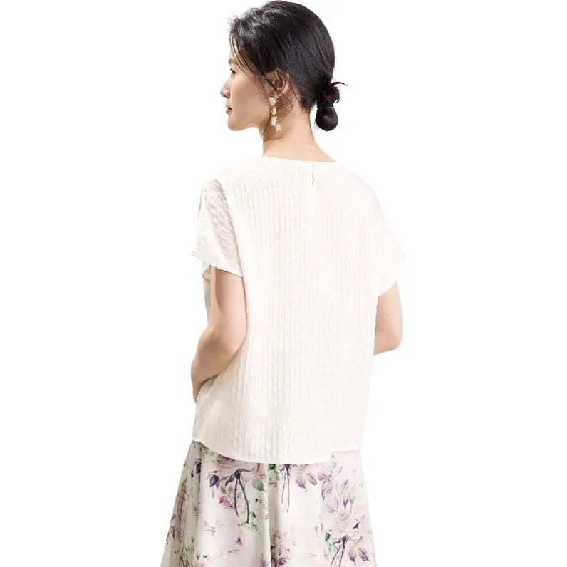 JINJU T Shirts Women's White-1