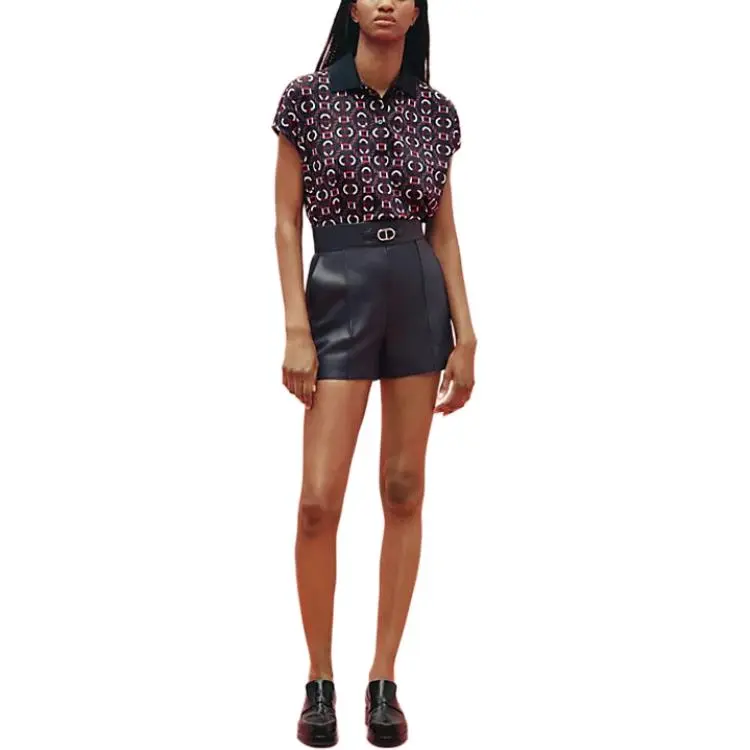 HERMES SS23 Casual Shorts Women's Marine Blue-2