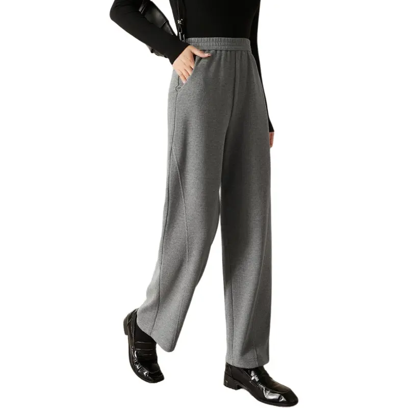 Mo Han Yi Mei Casual Pants Women's Heather Gray-4