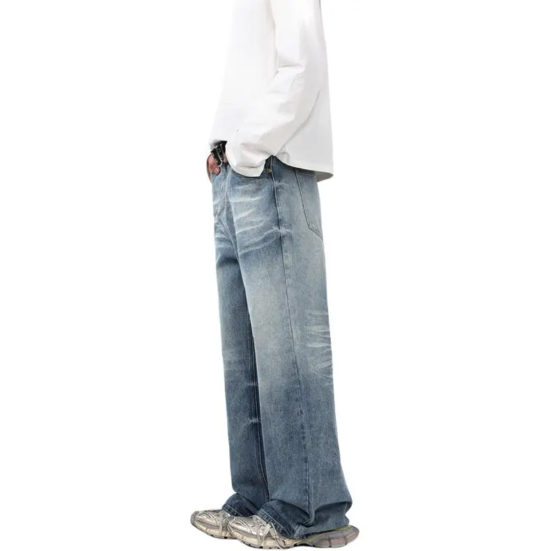 FCB ARCELONA Jeans Unisex Lightning Pattern Blue-3