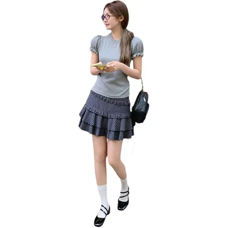 Mu Xiao Xin Set in Sleeve T Shirt Women's-10