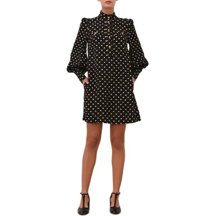 Zimmermann FW24 Long-Sleeved Dresses Women's Black-1