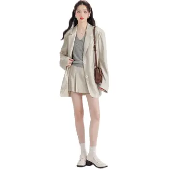 DEAR DEER PUFF Business Suit Women's Khaki
