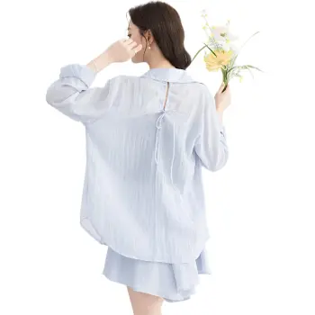JECCI FIVE Shirt Matching Set Women's Blue