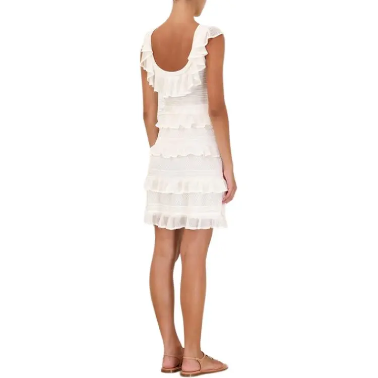 Zimmermann SS25 Sleeveless Dress Women's Ivory White-2
