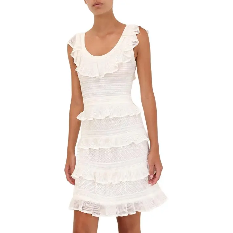 Zimmermann SS25 Sleeveless Dress Women's Ivory White-1