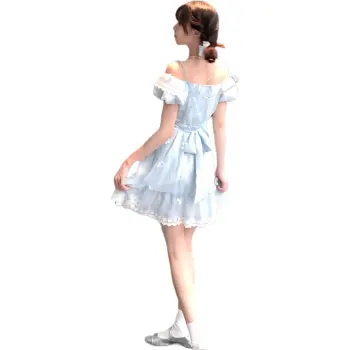 Mu Xiao Xin Short Sleeved Dress Women's Image Color