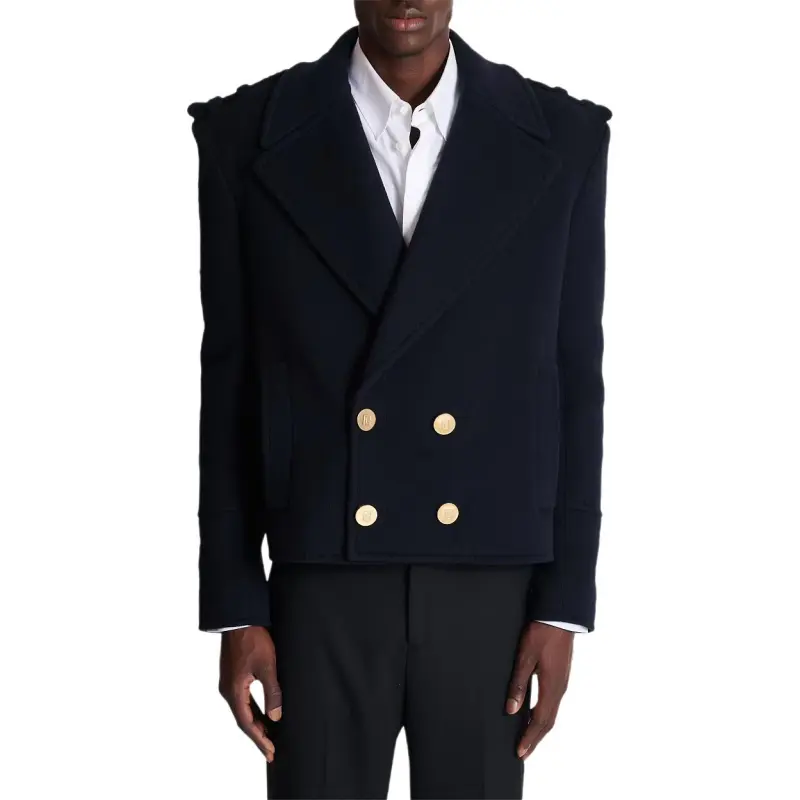 BALMAIN SS25 Jackets & Coats Men's Marine Blue-2