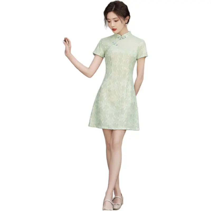 Mu Xiao Xin Short Sleeved Dress Women's-1